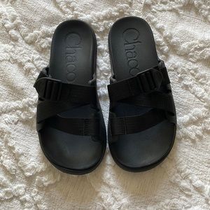 Chaco Chillos Slide black dress women’s size 8